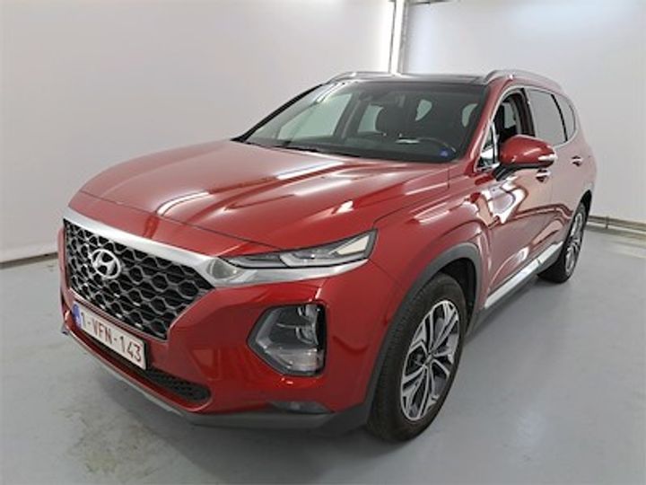 hyundai santa fe diesel - 2019 2018 kmhs381cdku043264