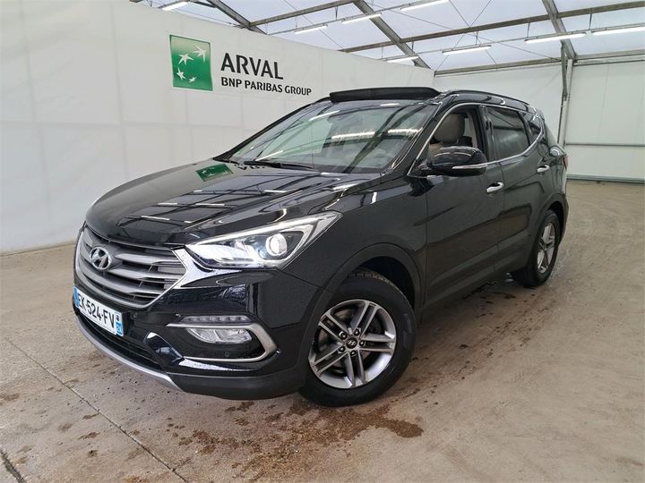 hyundai santa fe 2017 kmhsu81xchu762684