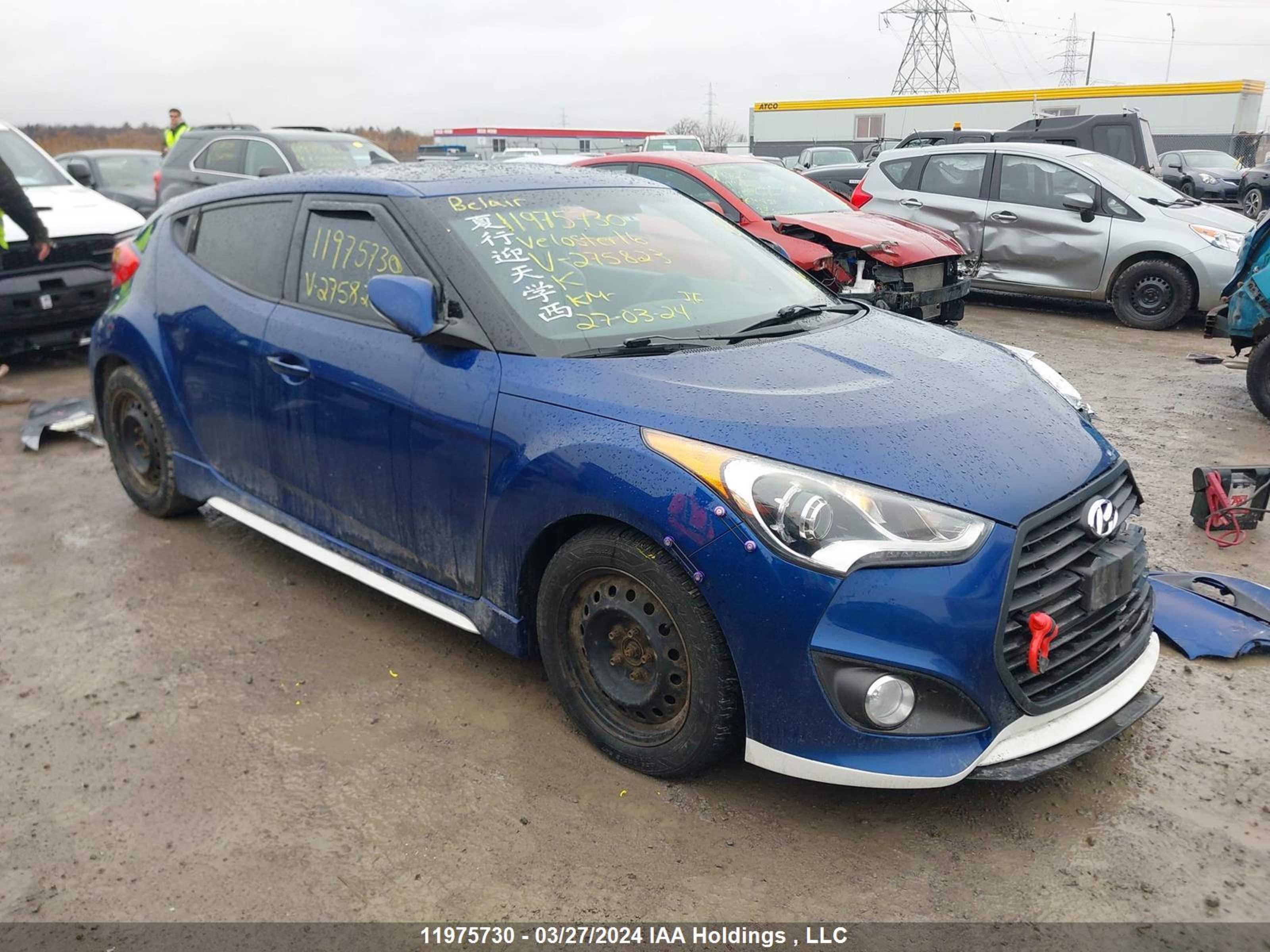 hyundai veloster 2016 kmhtc6ae2gu275823