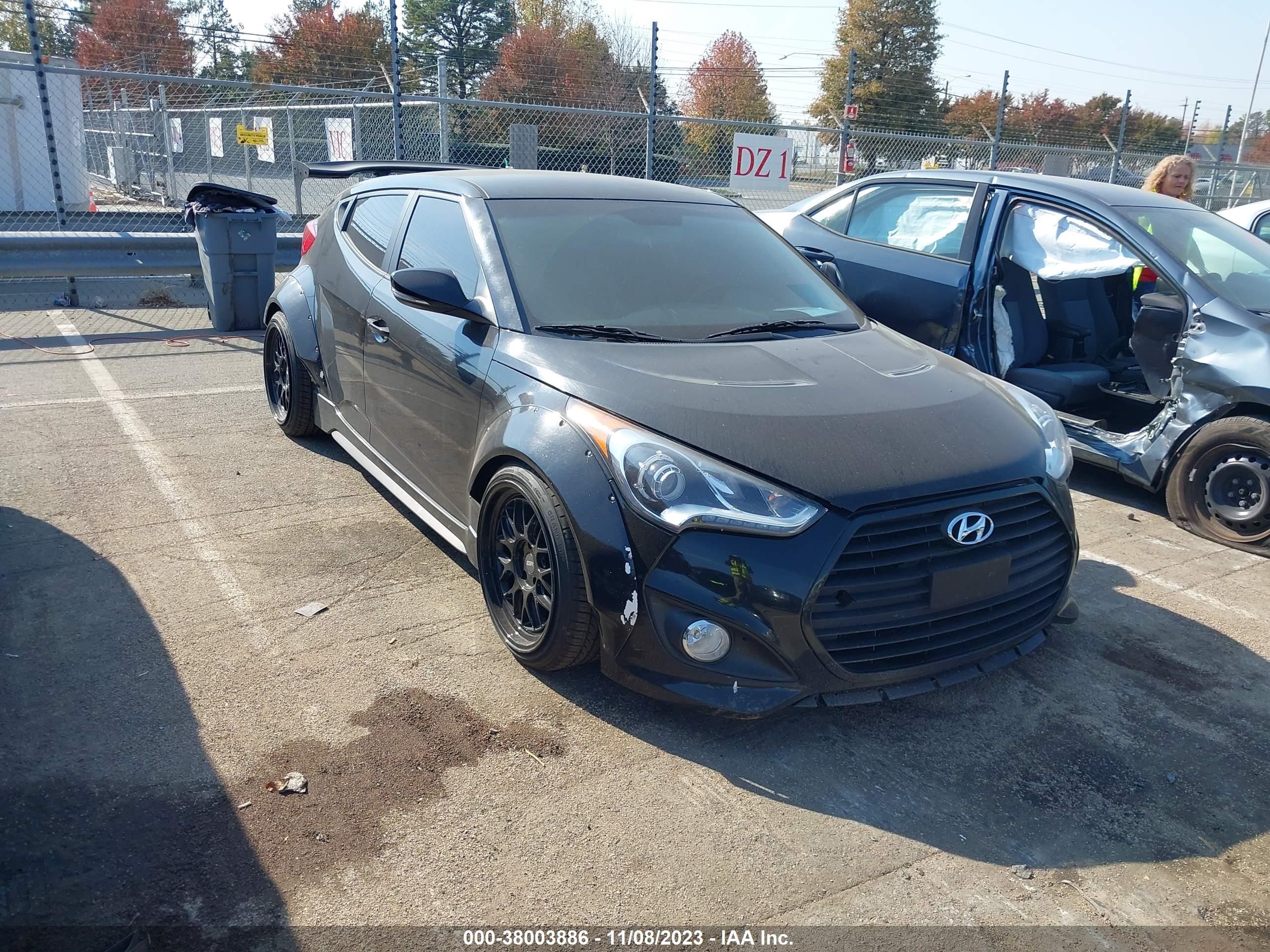 hyundai veloster 2015 kmhtc6ae4fu233975