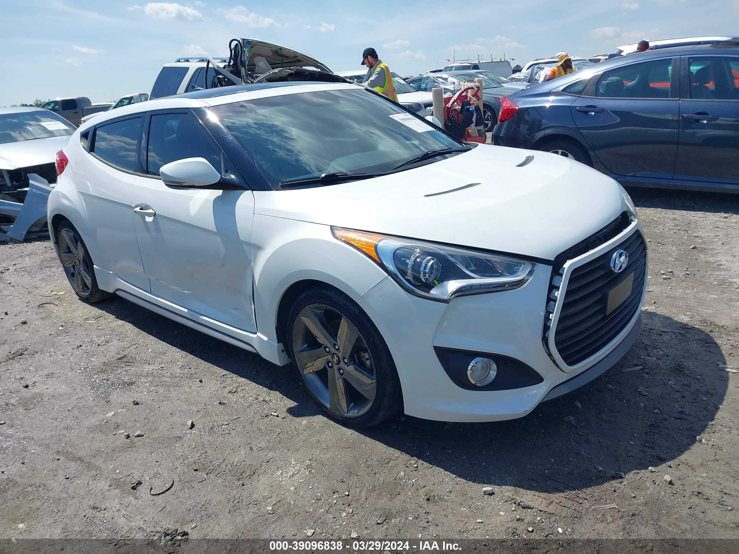 hyundai veloster 2015 kmhtc6aexfu238761