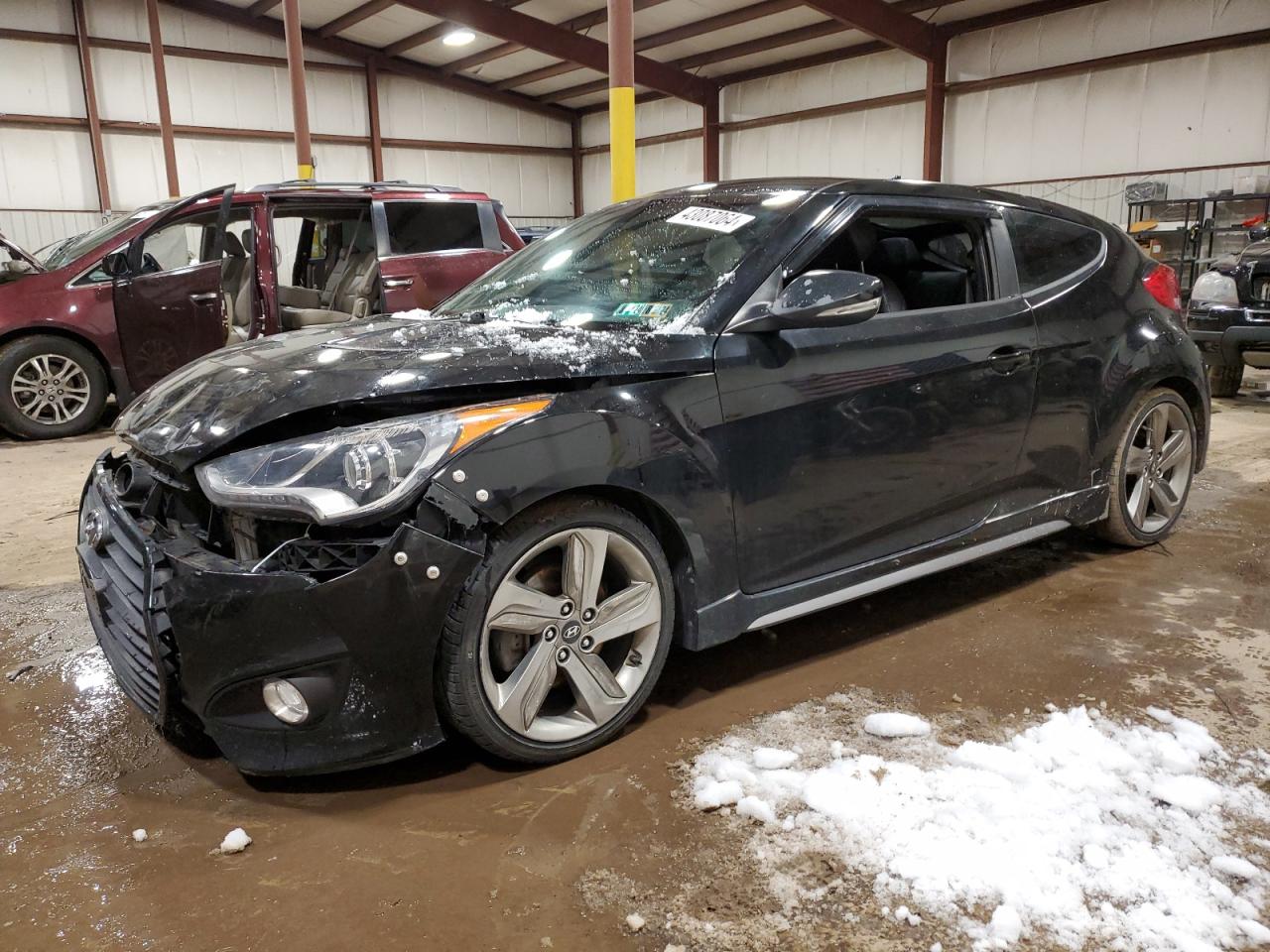 hyundai veloster 2015 kmhtc6aexfu249257