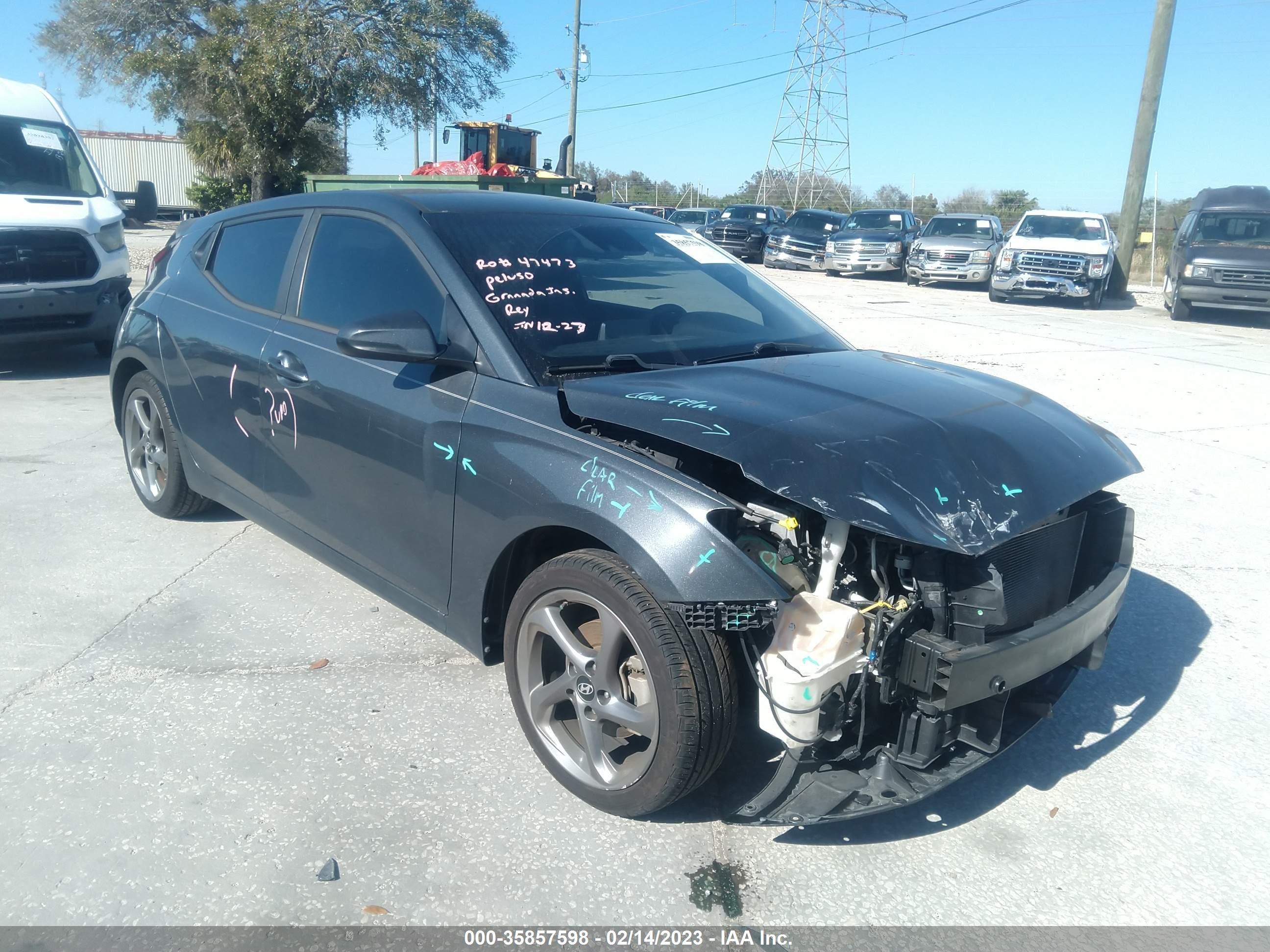 hyundai veloster 2019 kmhtg6af2ku006274