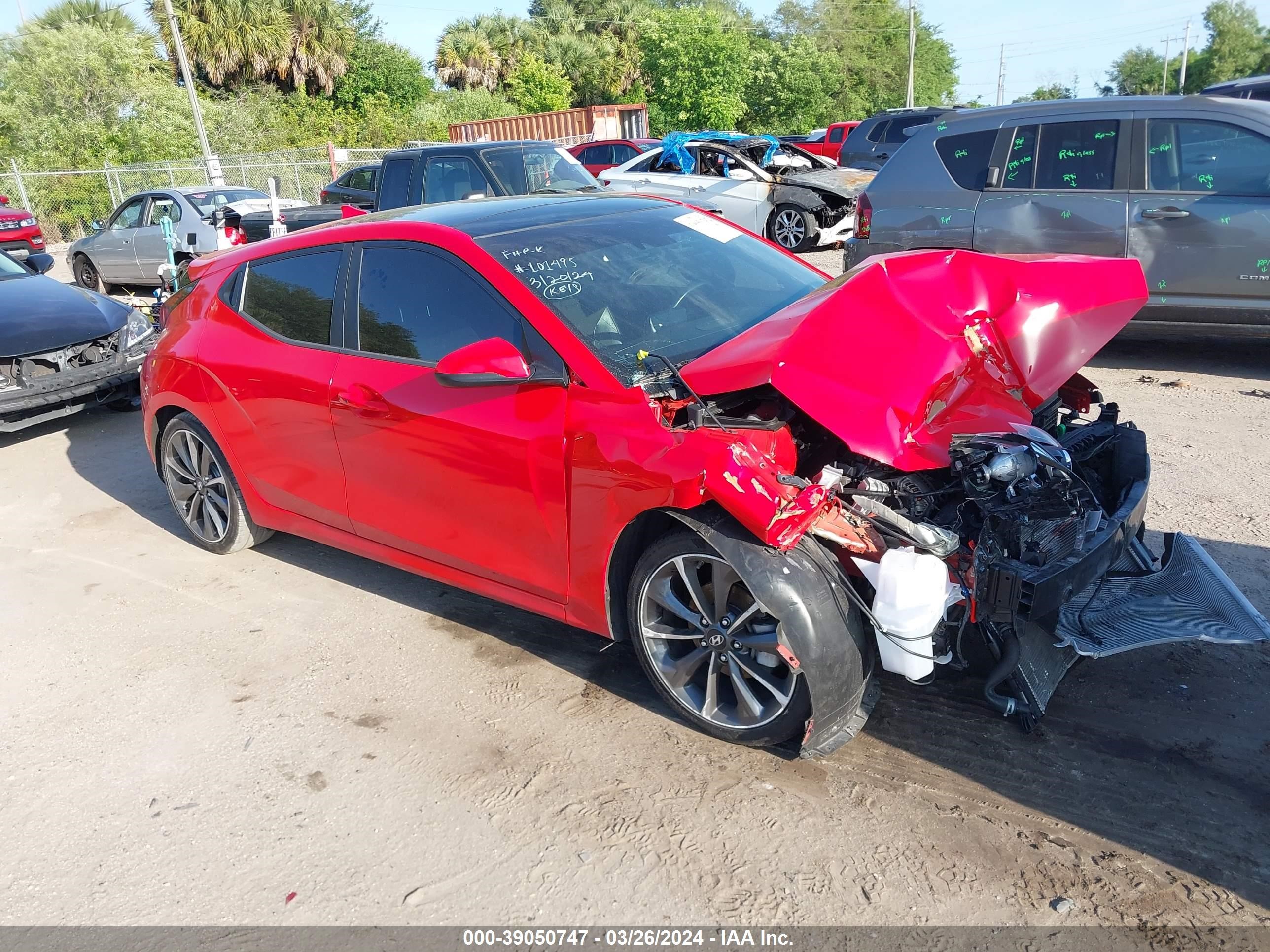 hyundai veloster 2019 kmhtg6af2ku014357