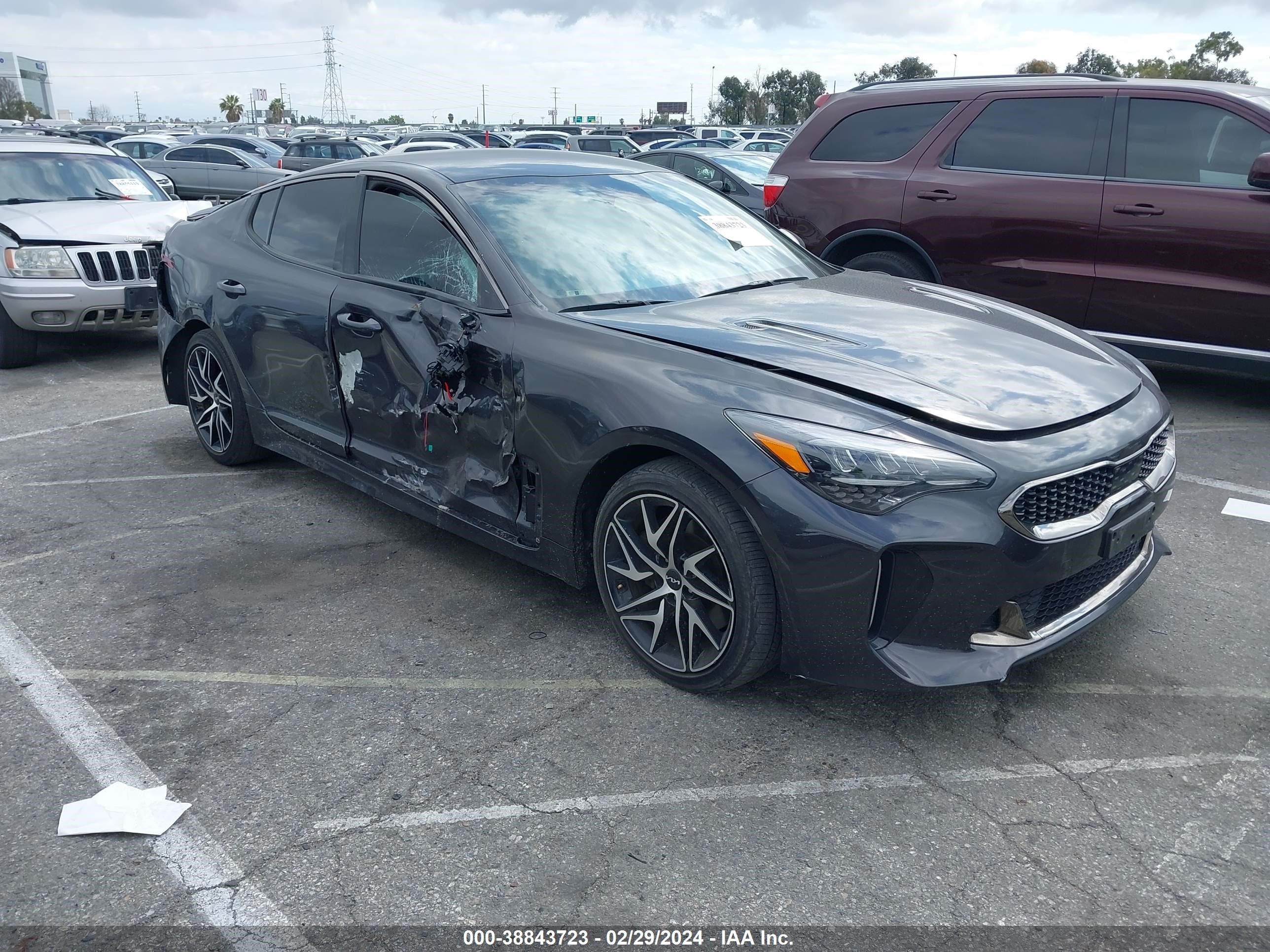 kia stinger 2022 knae35ld4n6103383