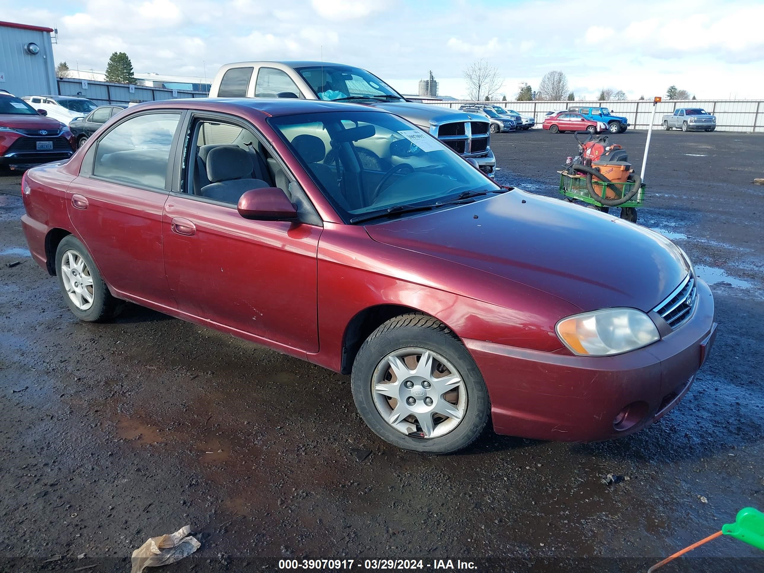 kia spectra 2002 knafb121625126043