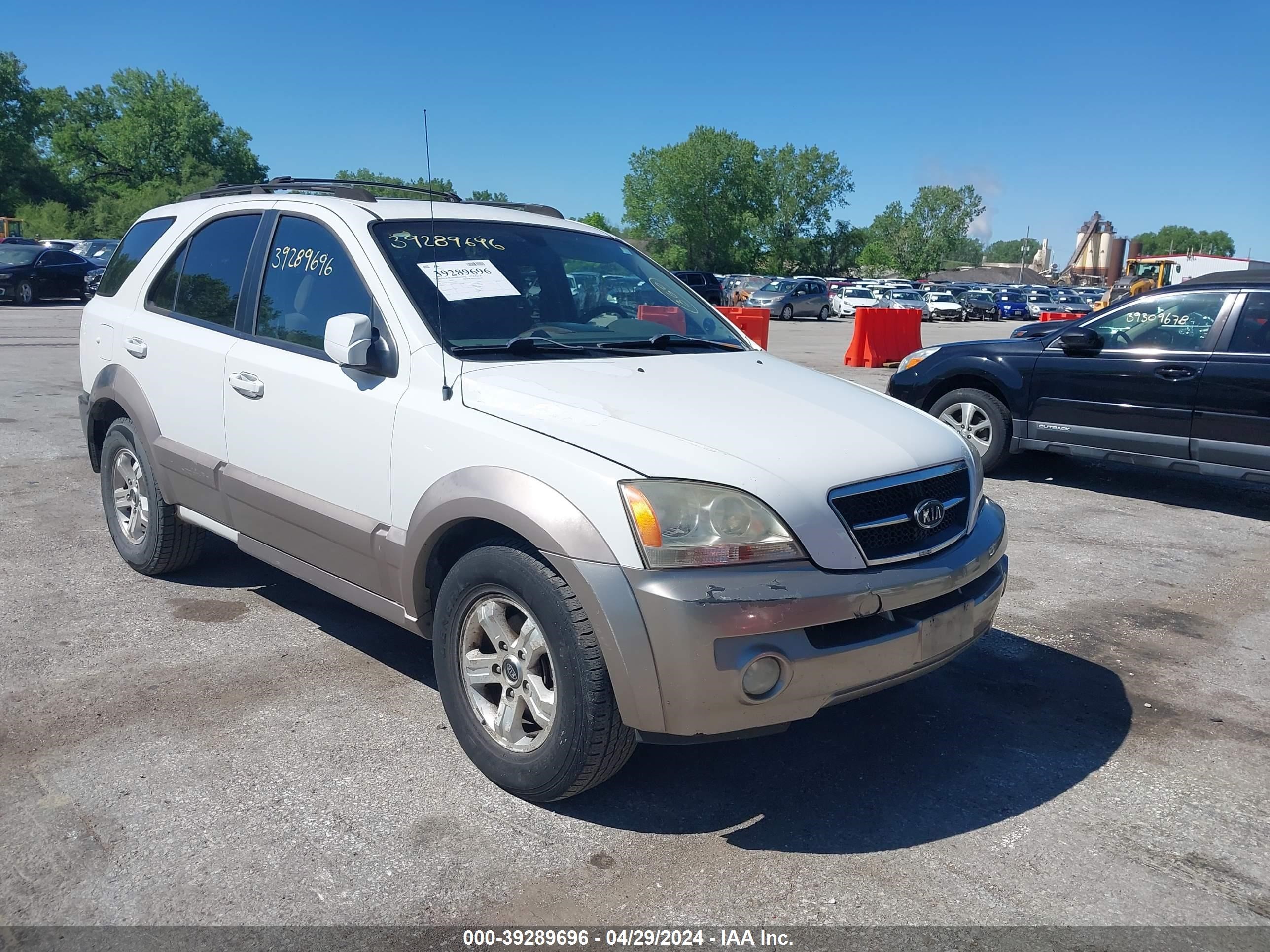 kia sorento 2004 kndjc733x45327900