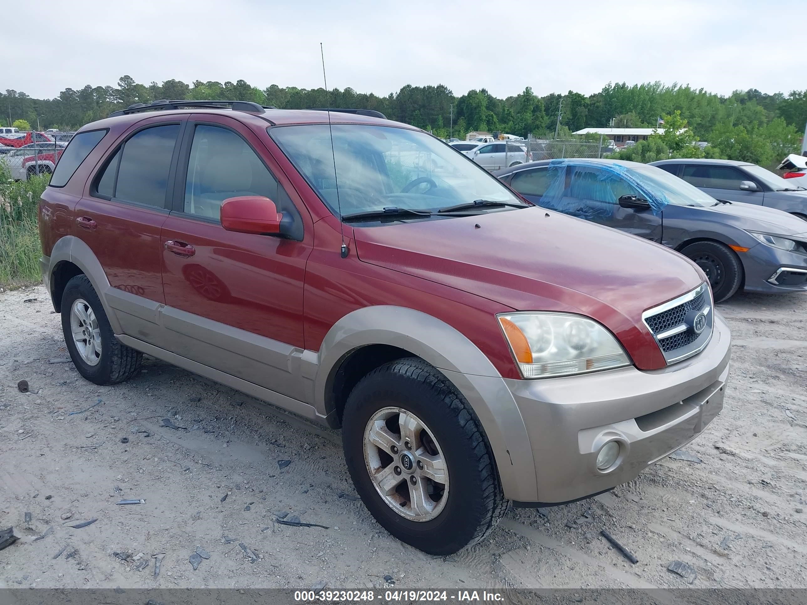 kia sorento 2005 kndjc733x55433104