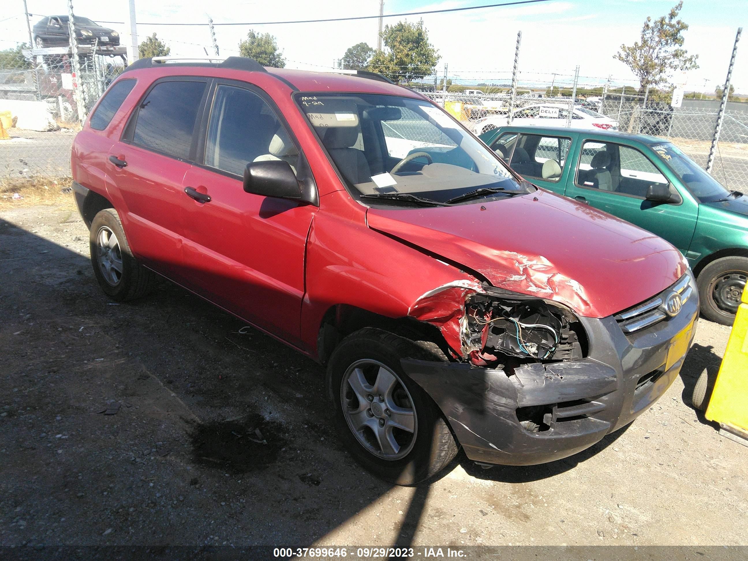 kia sportage 2008 kndjf724087494844