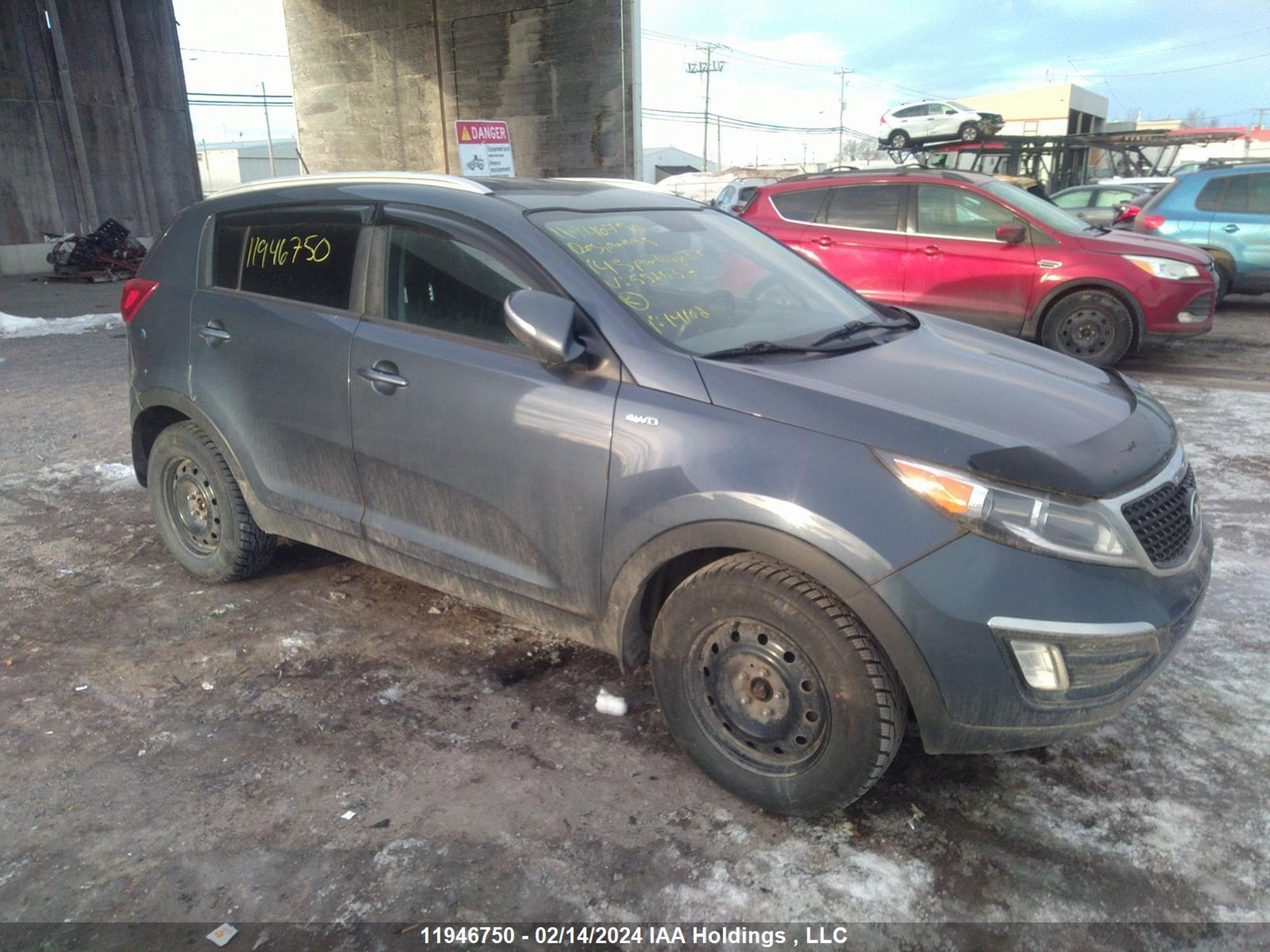 kia sportage 2014 kndpbcac6e7552037