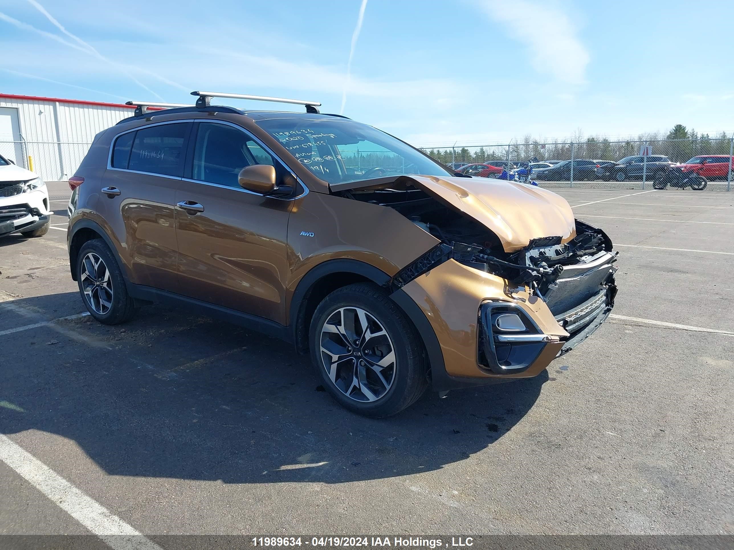 kia sportage 2020 kndpncac1l7678455