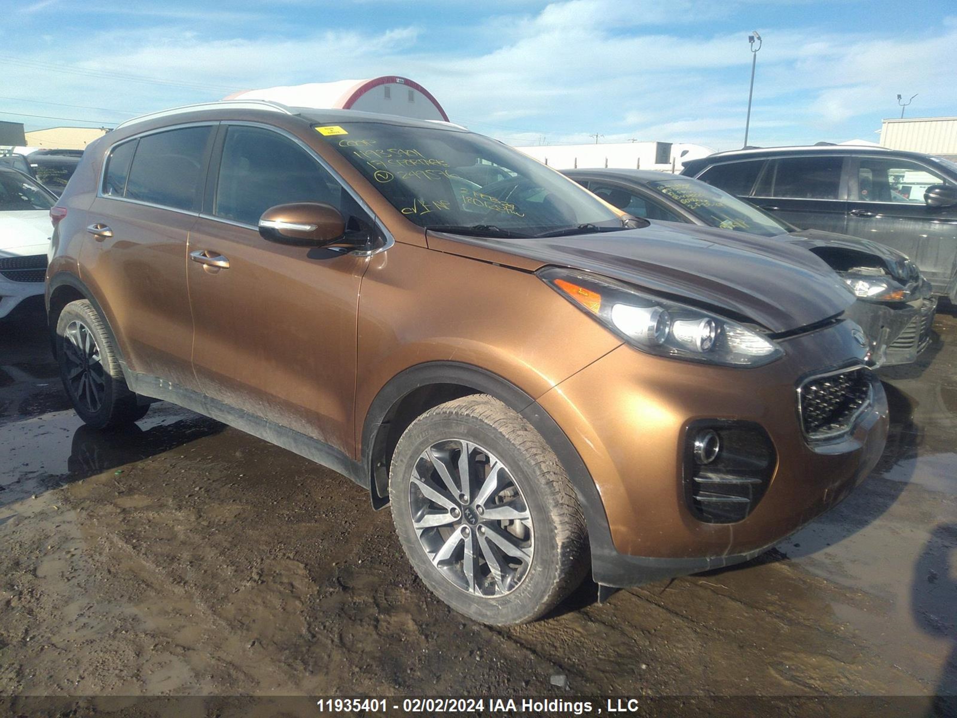 kia sportage 2017 kndpncac6h7249576