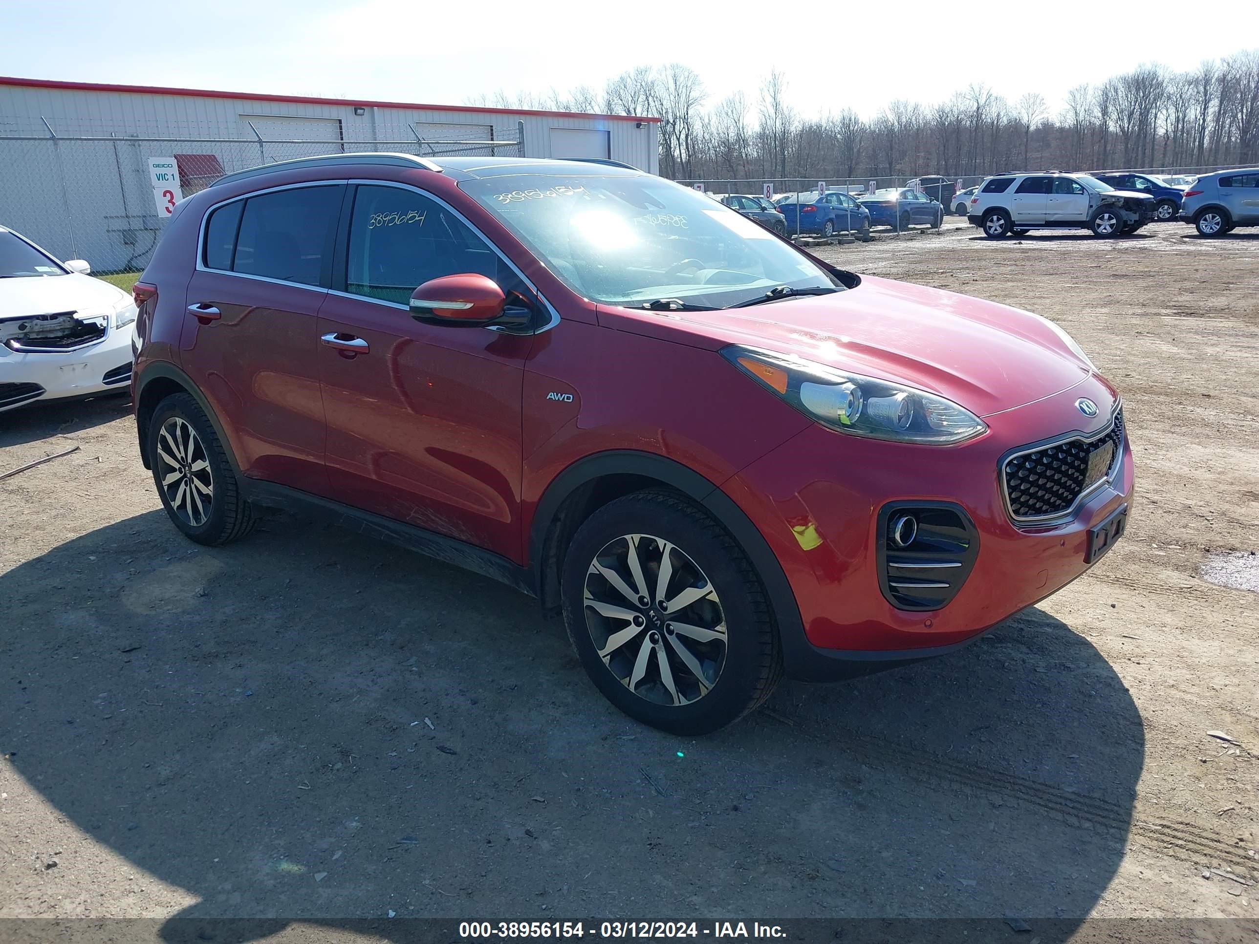 kia sportage 2017 kndpncac6h7268645