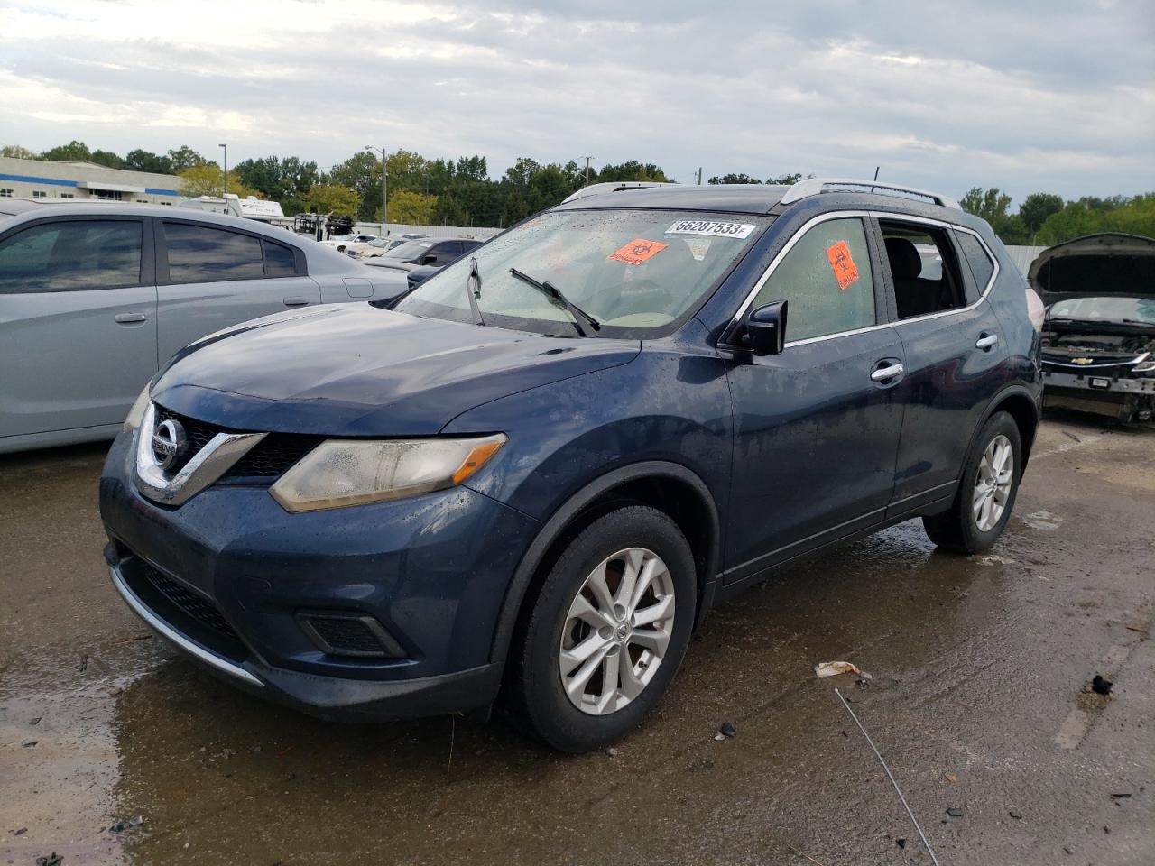 nissan rogue 2015 knmat2mt9fp592705