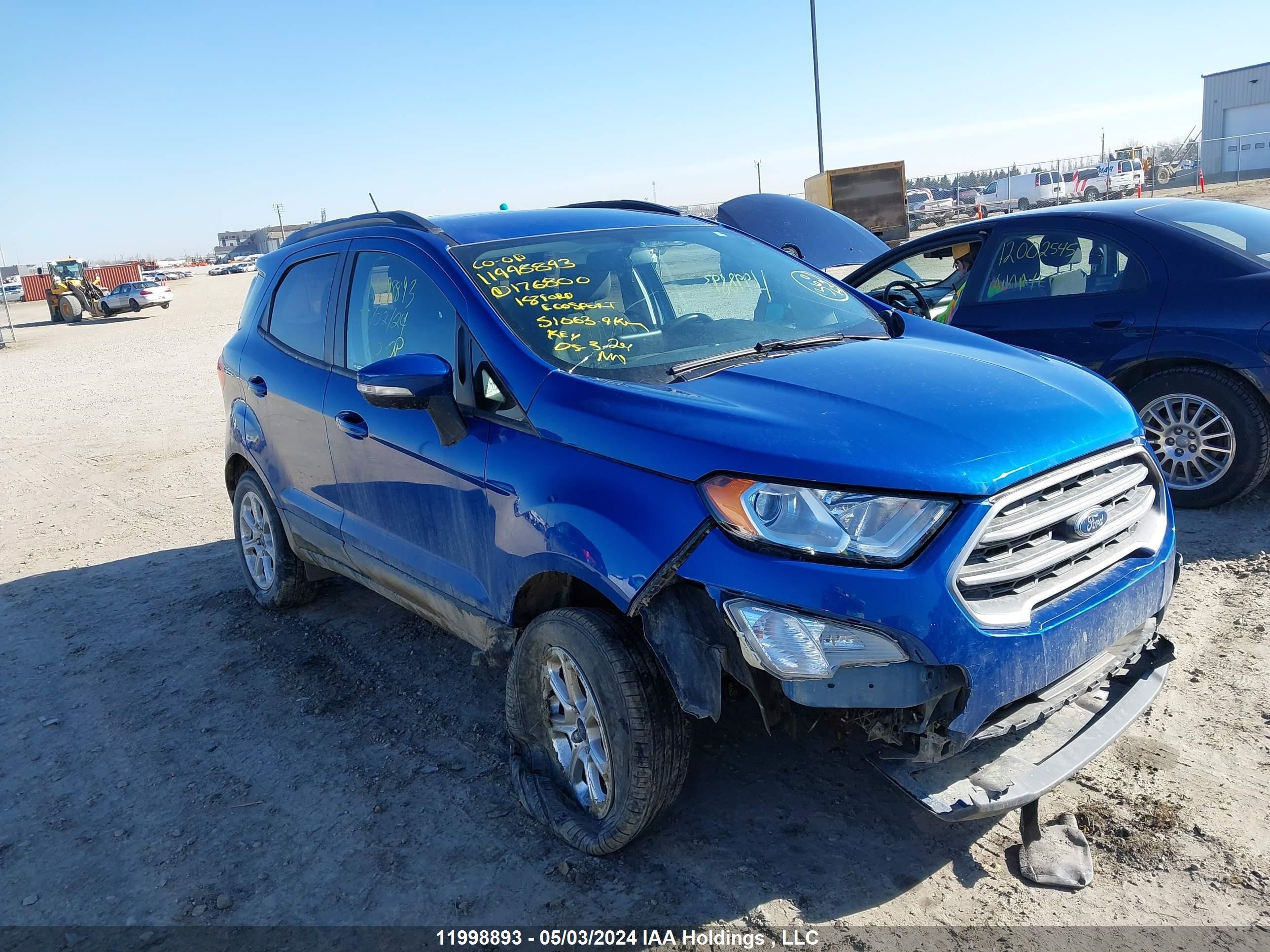 ford ecosport 2018 maj6p1ul2jc176800