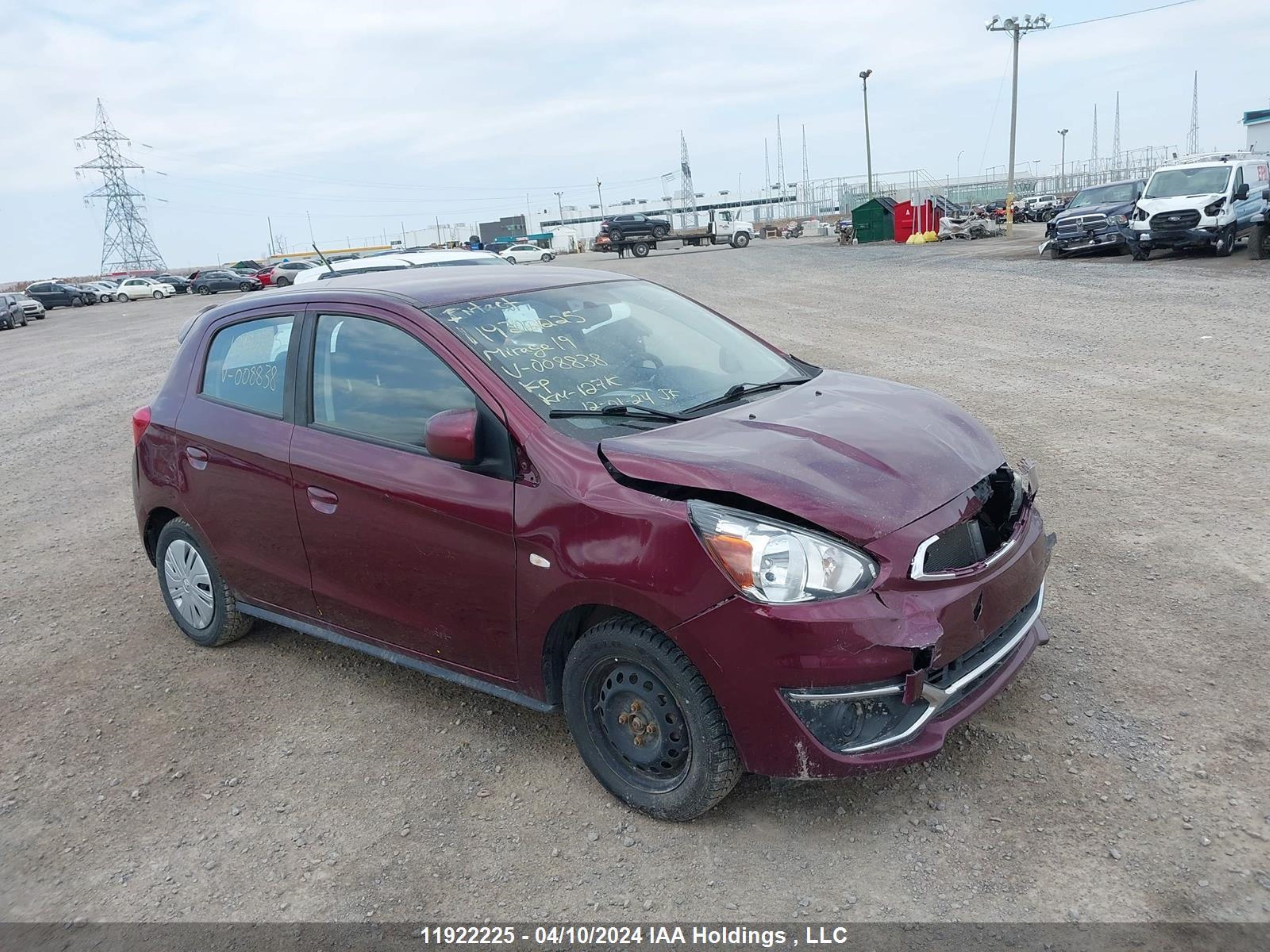 mitsubishi mirage 2019 ml32a3hj2kh008838