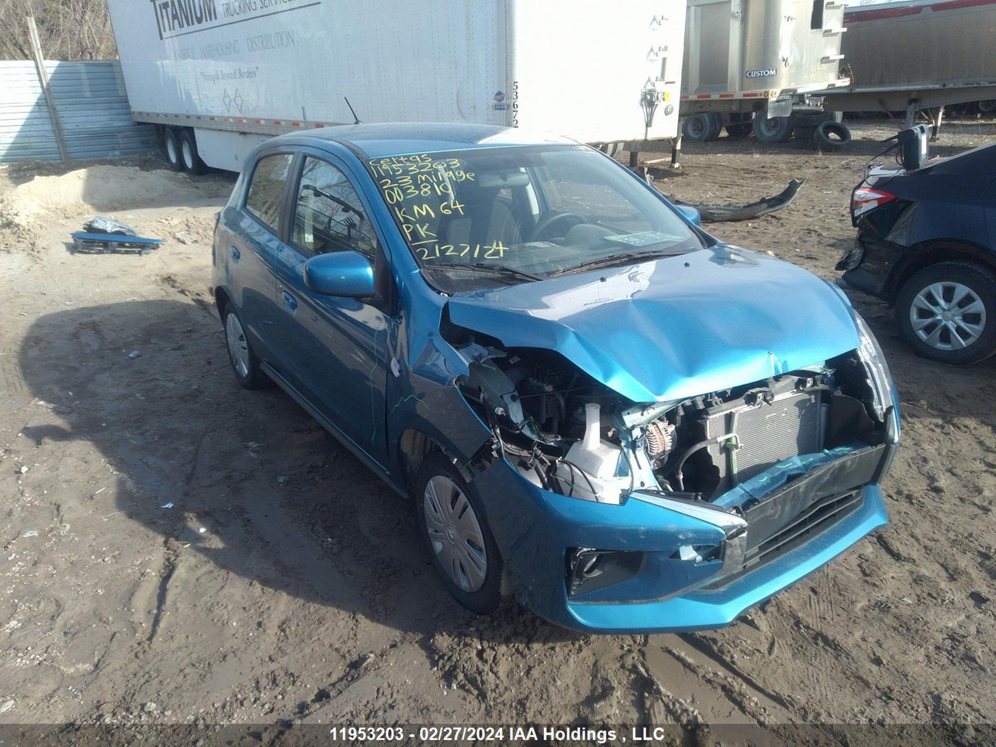 mitsubishi mirage 2023 ml32auhj3ph003810