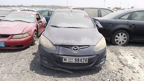 mazda 2 2013 mm7de3hy0dw260646