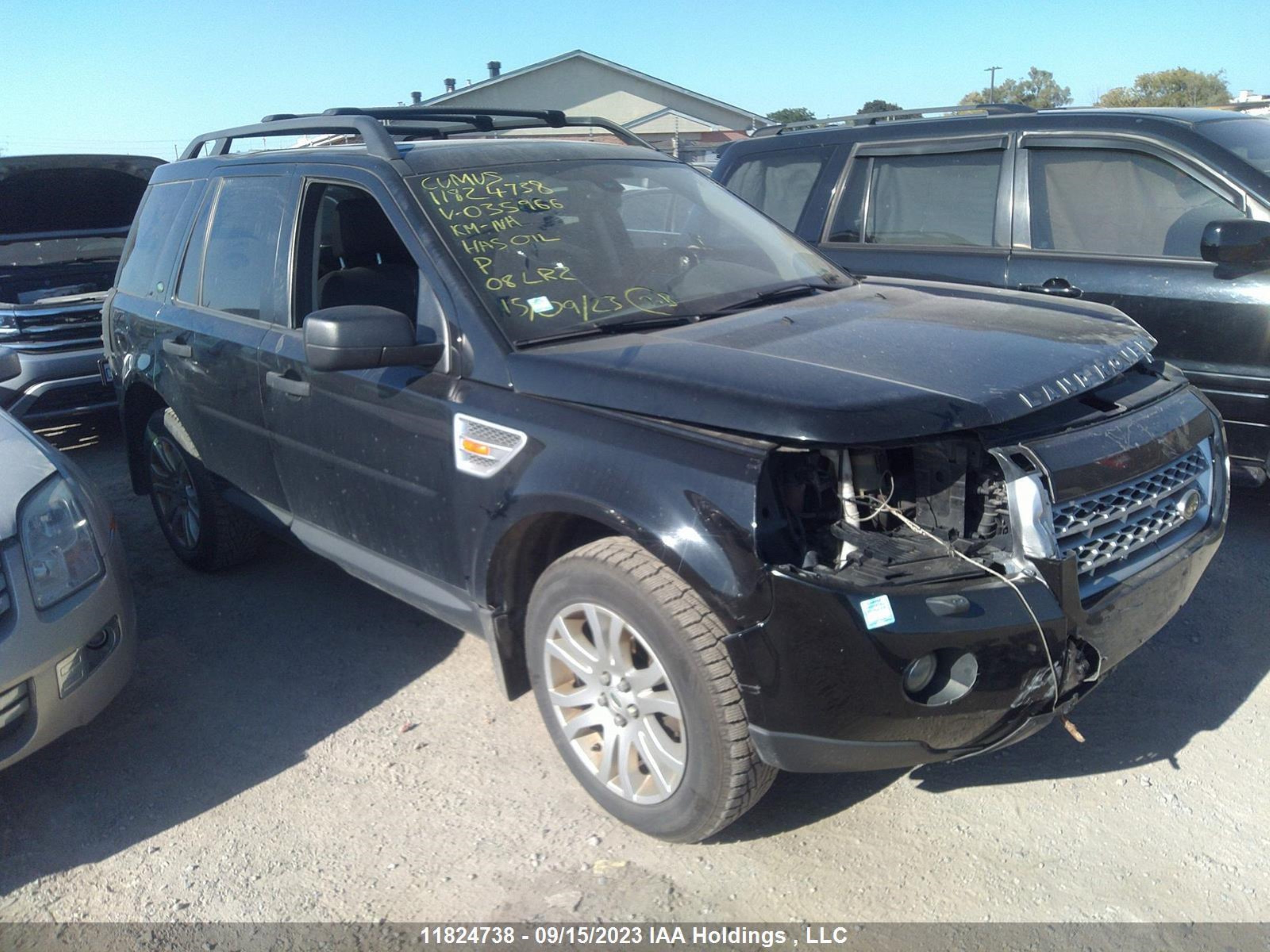 land rover lr2 2008 salfp24n18h035966