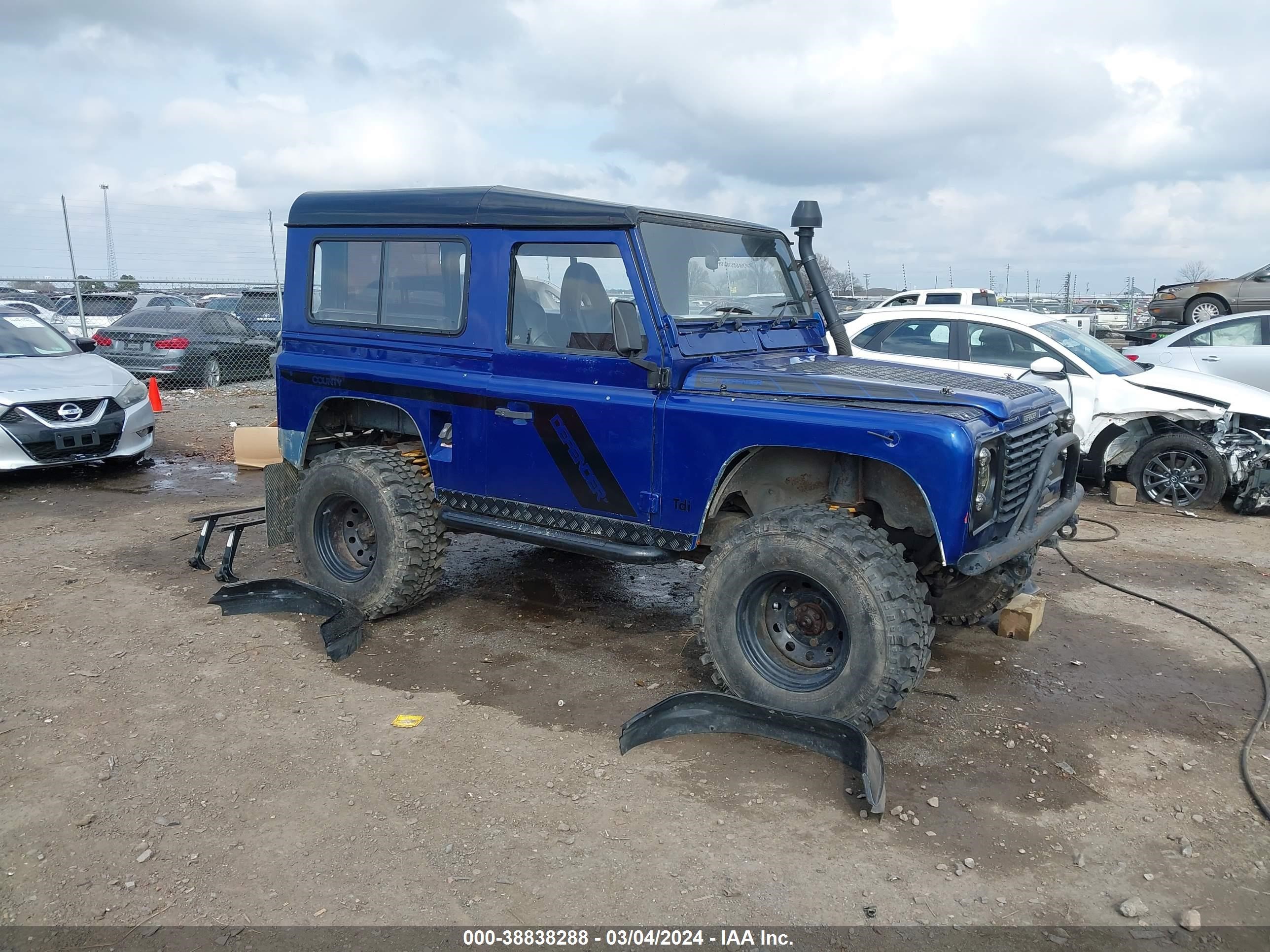 land rover defender 1993 salldvaf7la933278