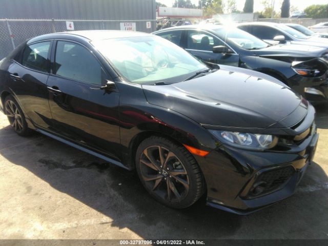 honda civic hatchback 2017 shhfk7g40hu218599