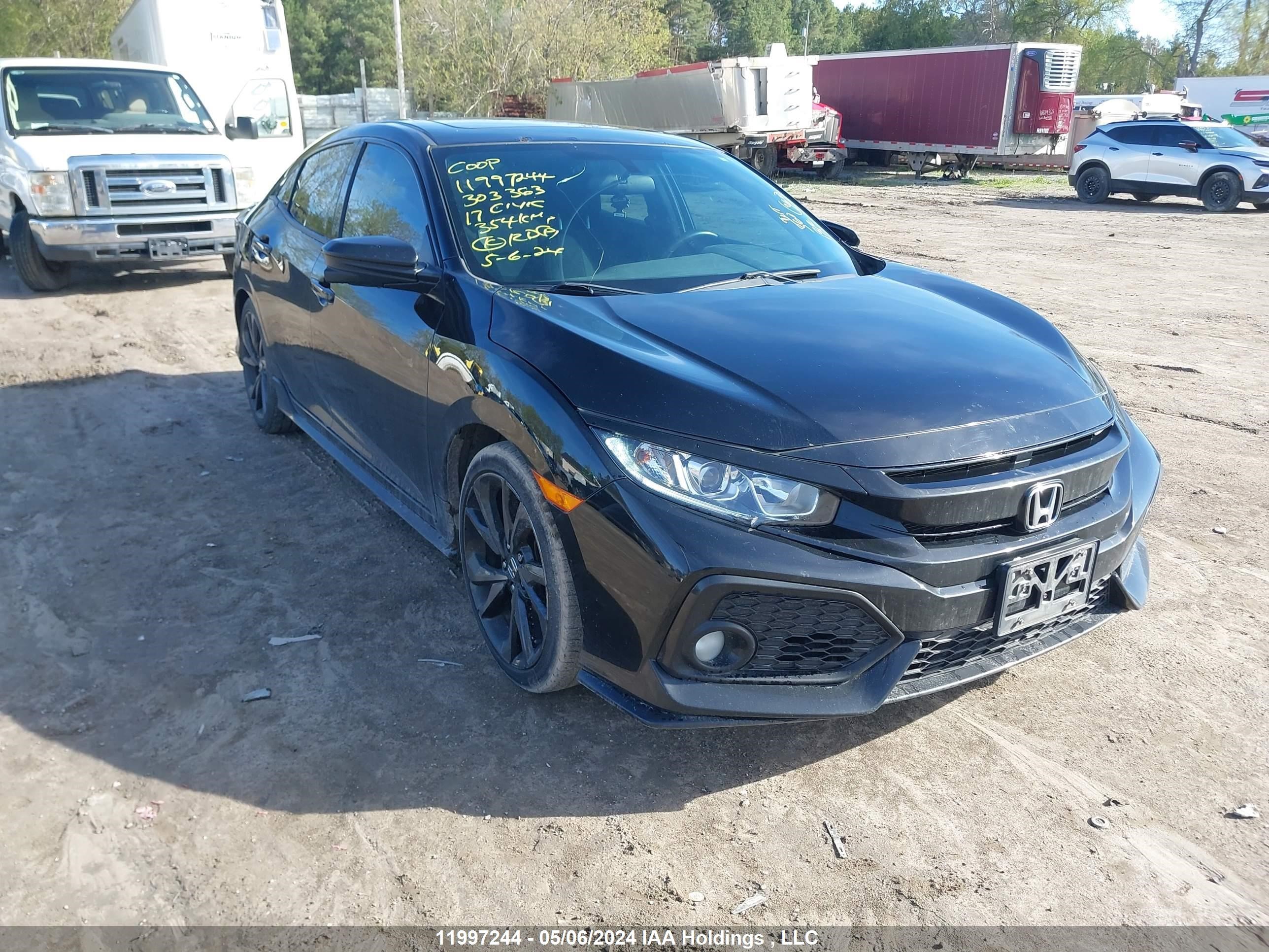 honda civic 2017 shhfk7g42hu303363