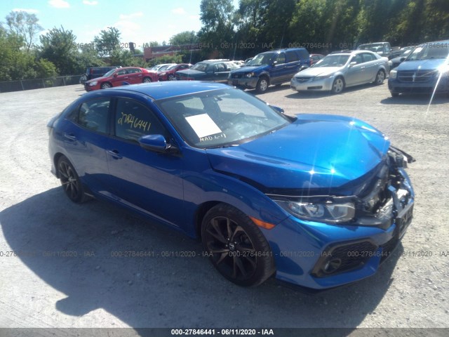 honda civic hatchback 2017 shhfk7g47hu233150