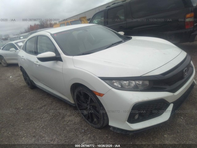 honda civic hatchback 2018 shhfk7g48ju209882