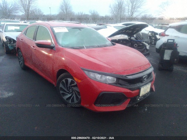 honda civic hatchback 2018 shhfk7h21ju423044