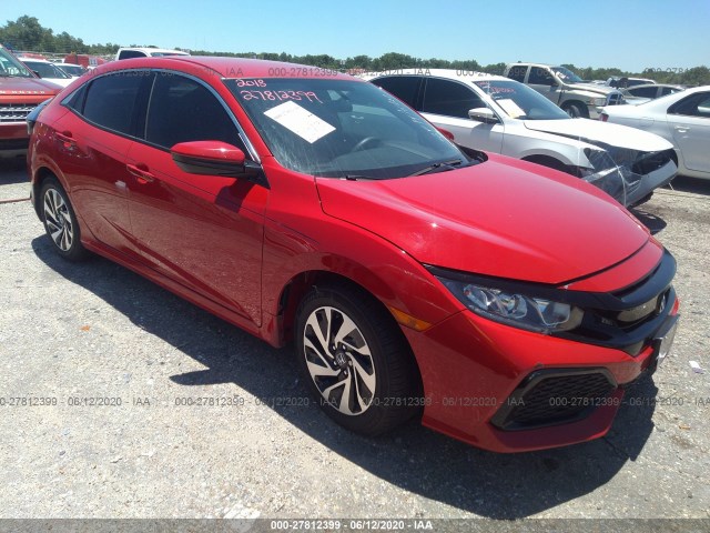 honda civic hatchback 2018 shhfk7h22ju214962