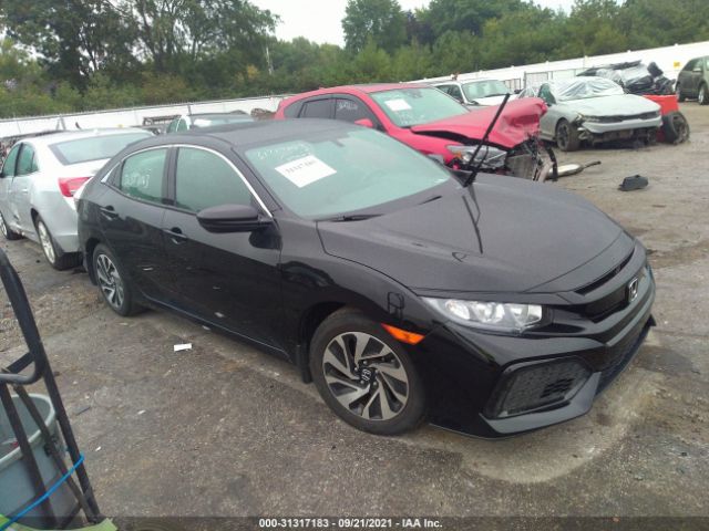 honda civic hatchback 2018 shhfk7h22ju227596