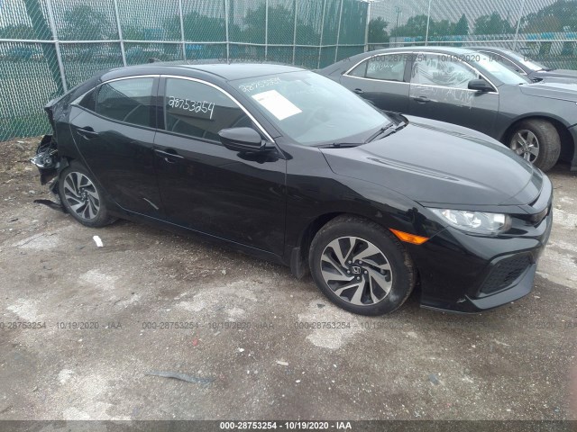 honda civic hatchback 2018 shhfk7h23ju227610