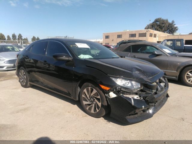 honda civic hatchback 2018 shhfk7h23ju405256