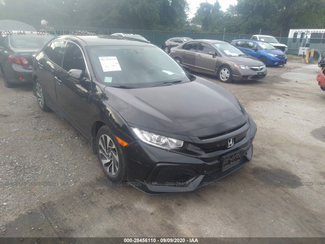 honda civic hatchback 2018 shhfk7h25ju413424