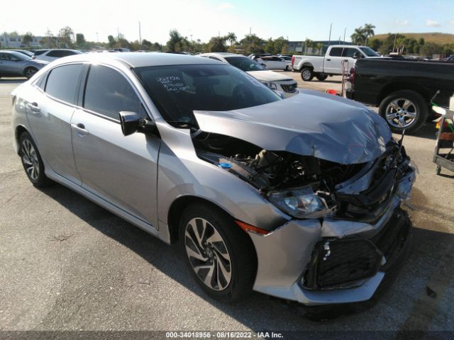 honda civic hatchback 2019 shhfk7h3xku221720