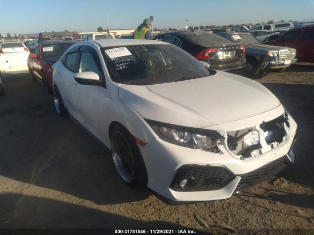 honda civic hatchback 2017 shhfk7h40hu428876