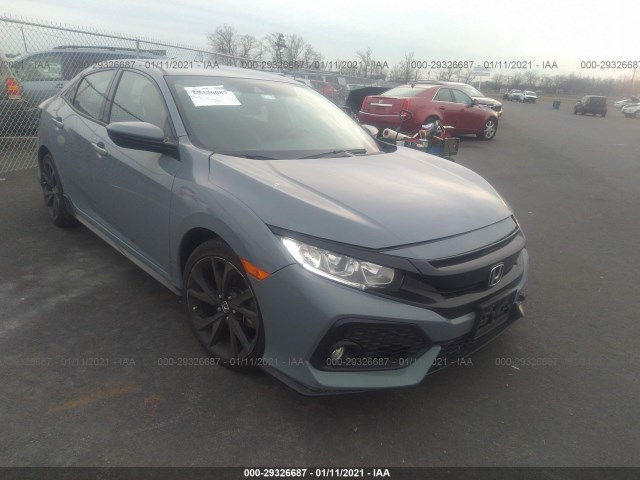 honda civic hatchback 2019 shhfk7h40ku419232