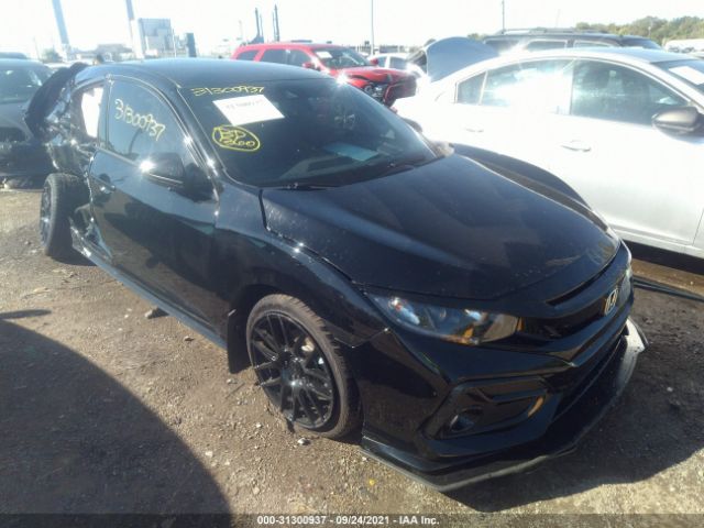 honda civic hatchback 2021 shhfk7h40mu211905