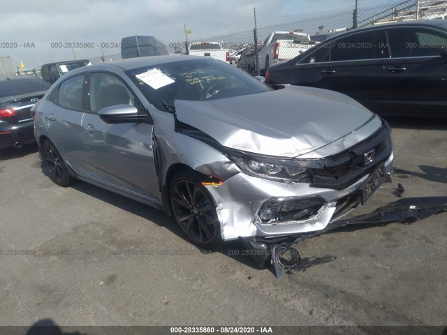 honda civic hatchback 2019 shhfk7h41ku414458