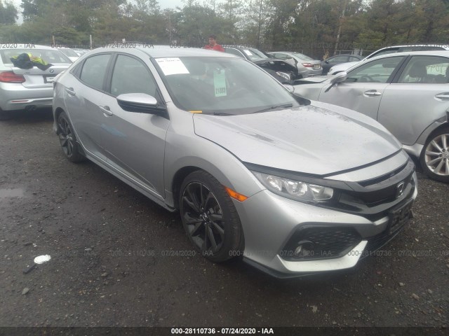 honda civic hatchback 2018 shhfk7h42ju419327