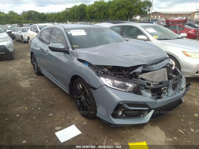 honda civic hatchback 2021 shhfk7h42mu220783