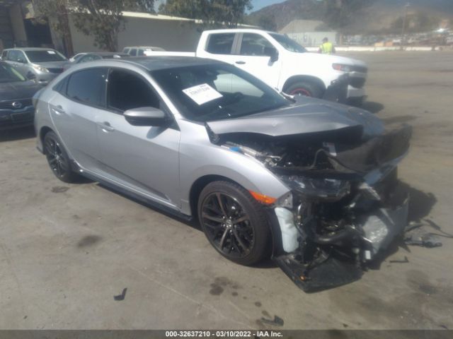 honda civic hatchback 2021 shhfk7h42mu420983