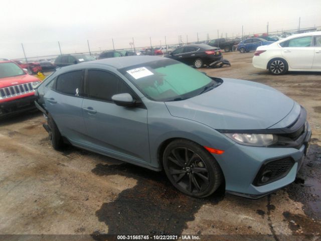 honda civic hatchback 2018 shhfk7h43ju213515