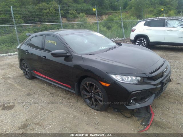 honda civic hatchback 2019 shhfk7h43ku213158