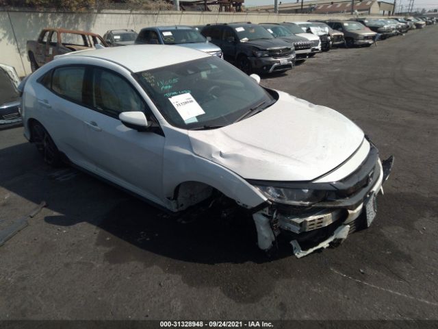 honda civic hatchback 2021 shhfk7h43mu421351