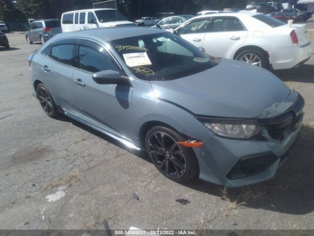 honda civic hatchback 2017 shhfk7h44hu403737