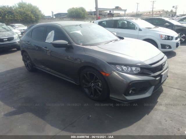 honda civic hatchback 2017 shhfk7h44hu422966