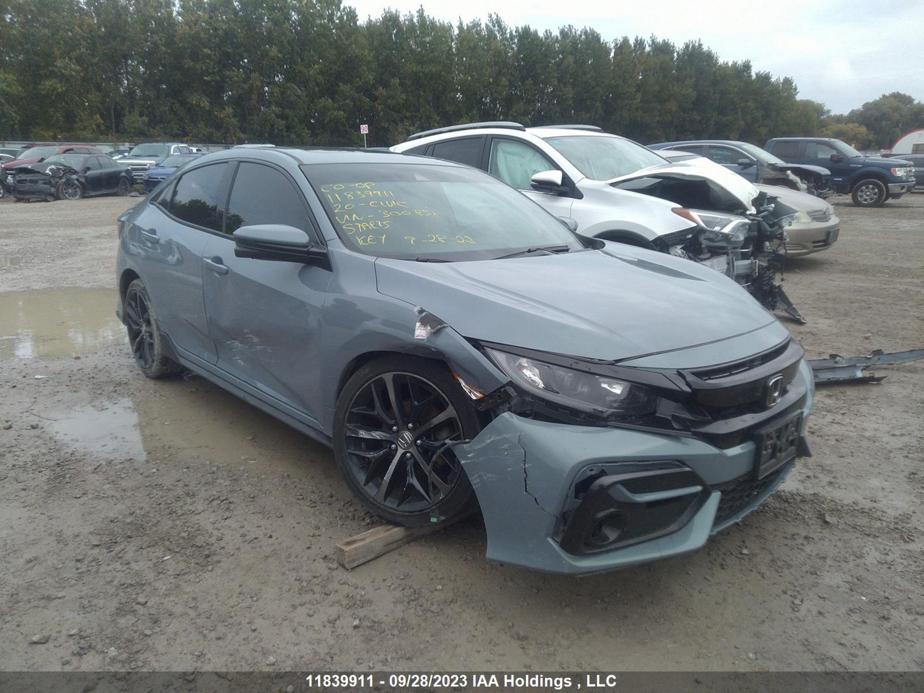 honda civic 2020 shhfk7h44lu300858