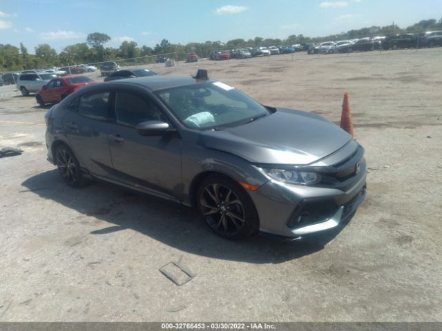 honda civic hatchback 2017 shhfk7h45hu209637