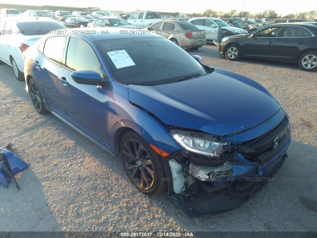 honda civic hatchback 2018 shhfk7h45ju211877